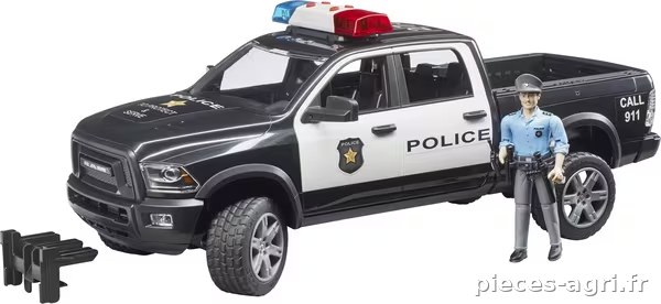 Camion de police RAM 2500 avec policier · réf. U02505