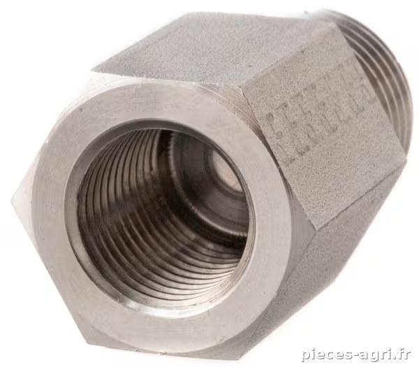 Raccord à filetage femelle 8S x 1/4" BSP SS vue 3
