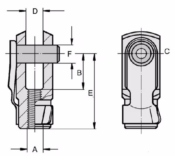 Fourche M4 vue 2