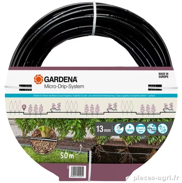 Ligne d'irrigation micro-goutte 13 mm (1/2"), 50 m · réf. GA13504