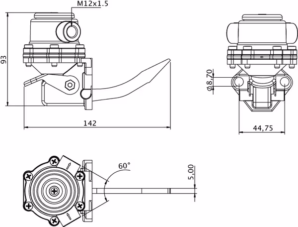 Pompe de relevage de carburant vue 5