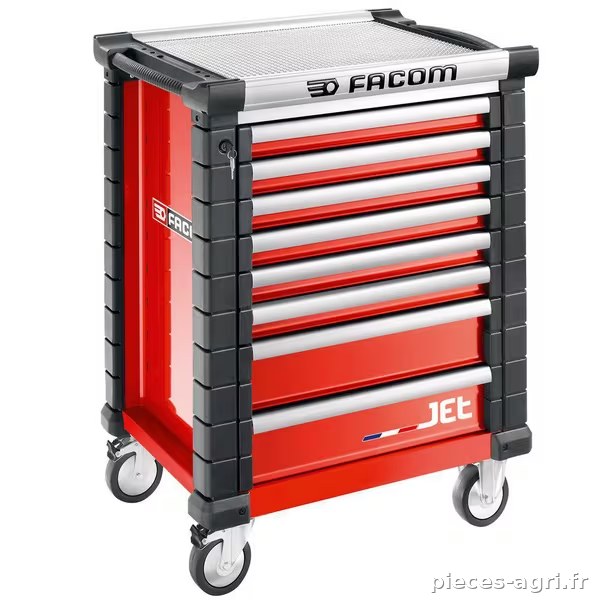 Servante JETM3 8 tiroirs rouge · réf. JET8M3APF
