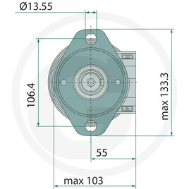 WHITE Moteur OMR-X 80, Ø : 25 mm vue 5