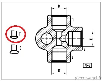 Adaptateur M10x1 · réf. 9910008