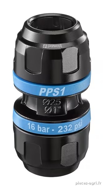 Douille en aluminium de diamètre 25 mm · réf. PPS1UN25