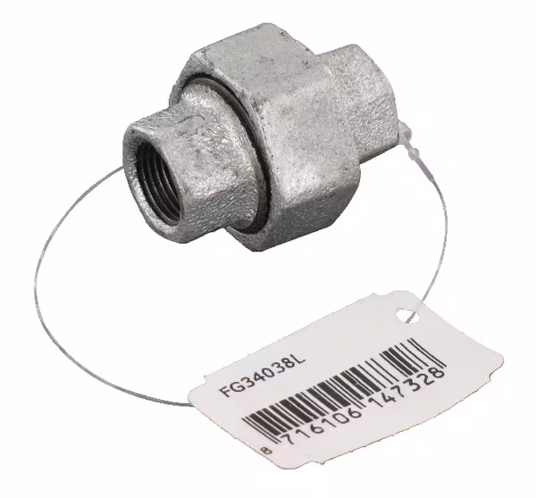 Raccord zingué fem/fem 3/8" · réf. FG34038L
