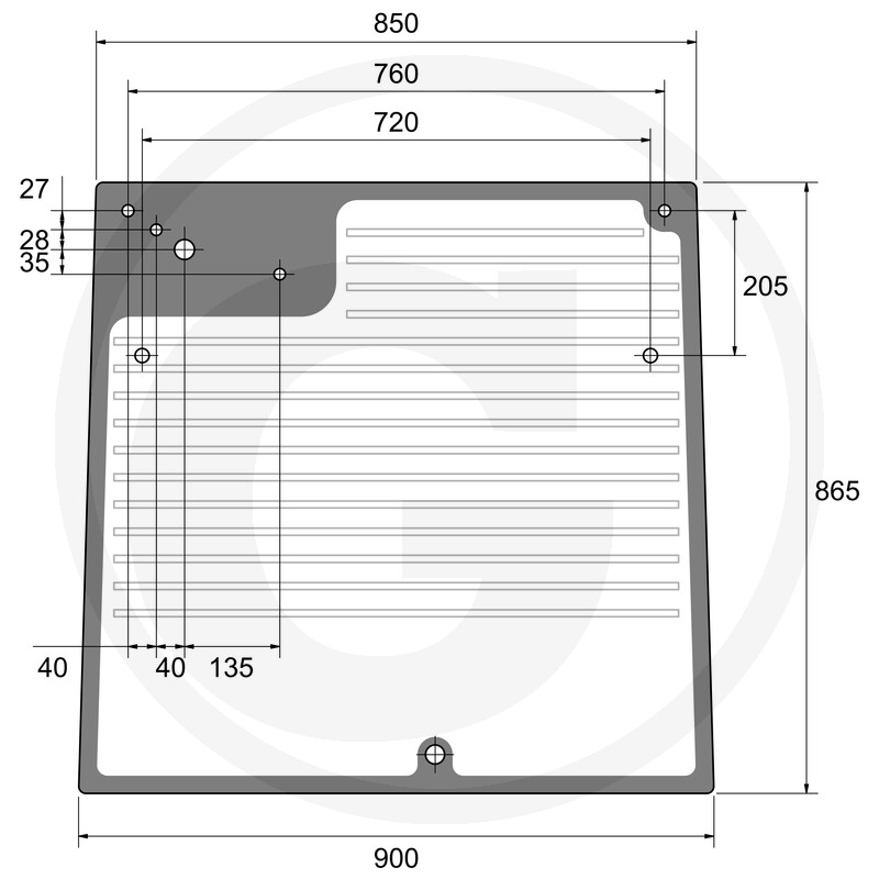 TREX.PARTS Lunette arrière chauffante vue 2