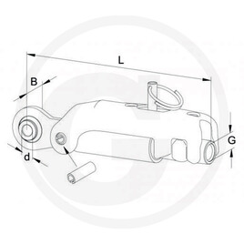 Walterscheid Stabilisateur avec goupille de serrage · réf. 395205197