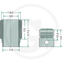 GRANIT Kit cylindrée complet · réf. 38019090
