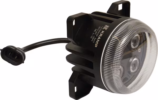 Phare de travail LED, 40W, 4000lm, rond, 10/30V, Ø 90mm, prise H11/Deutsch, faisceau spot, 4 LED, Kramp · réf. LA10447SP