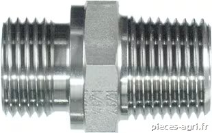 Raccord droit M 1" BSP x 1" NPT SS · réf. VNBN16SS