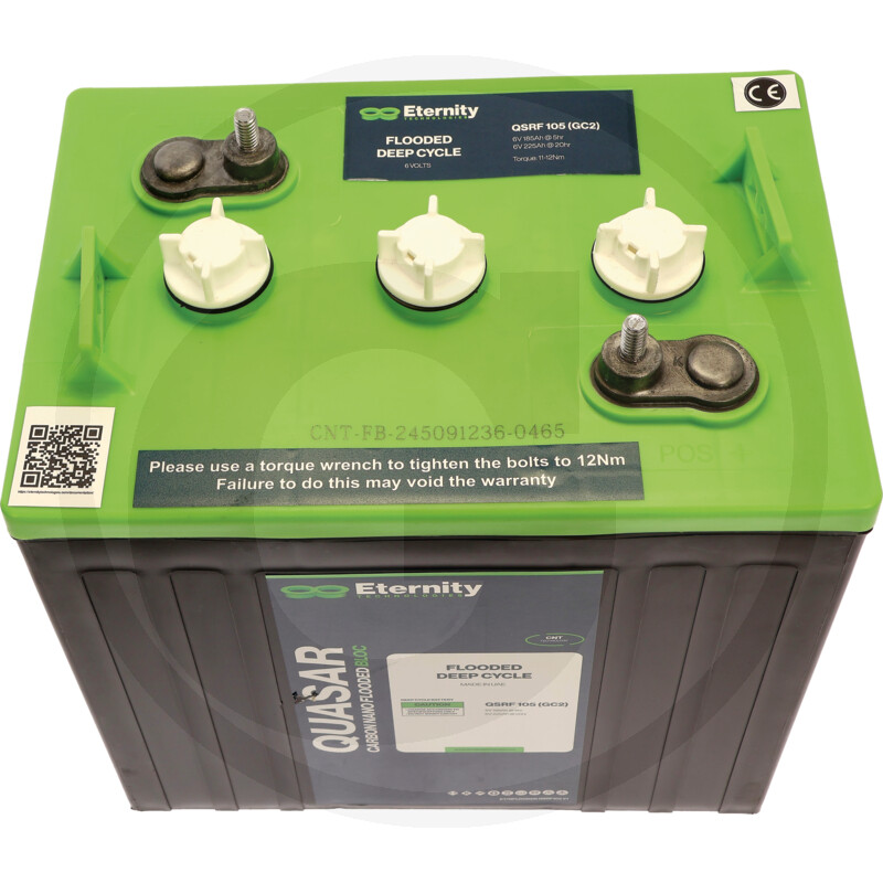 Eternity Batterie de traction 6 V, 225 Ah, C20, U vue 2