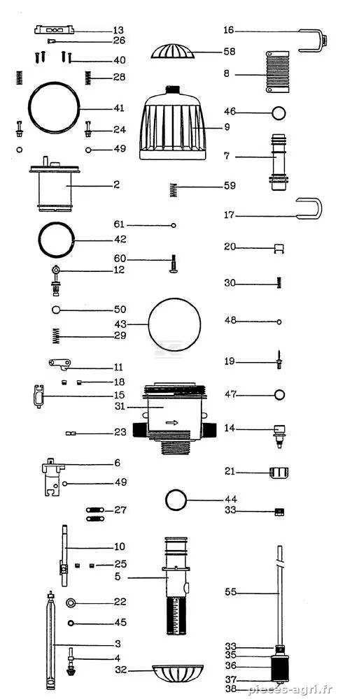 Filtre avec tube pour médicaments  vue 3