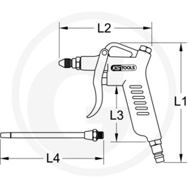 KS Tools Soufflette avec rallonge · réf. 7885151930