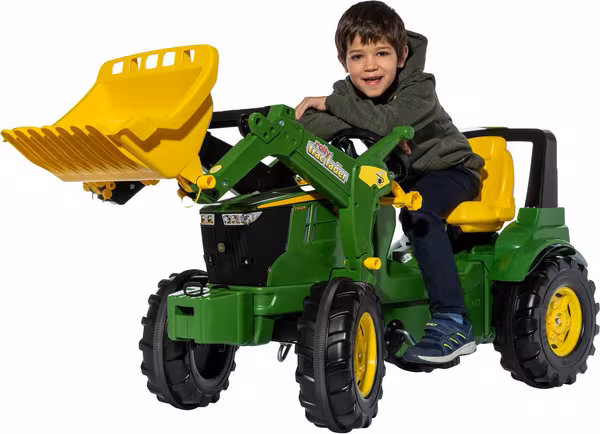 Tracteur à pédales, John Deere 7310R avec chargeur frontal vue 8