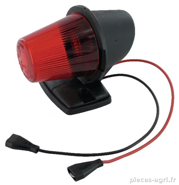 Clignotant rond rouge EA40mm vue 2