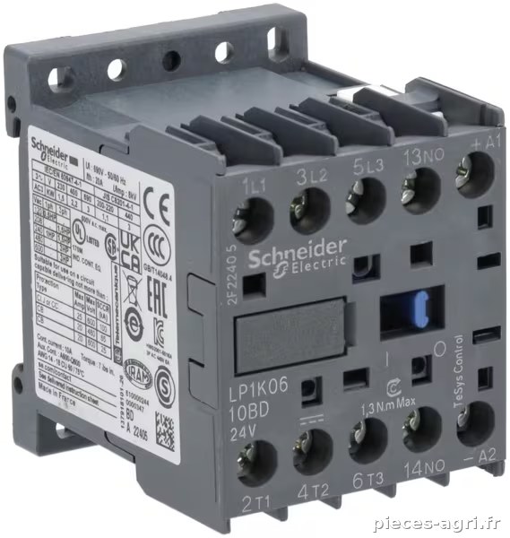 Contact. de puissan. 6A 2,2kW · réf. LP1K0610BD
