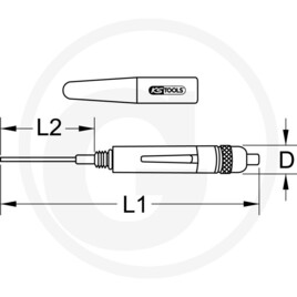 KS Tools Huileur de précision, 140 mm · réf. 7885501035