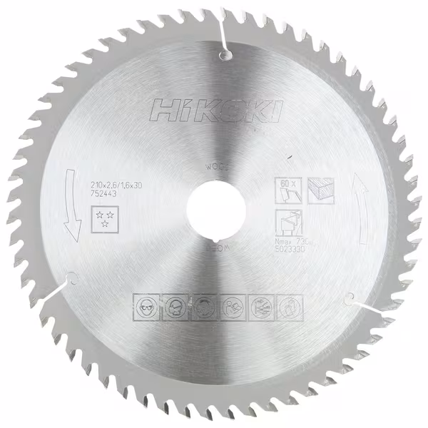 Lame de scie circulaire 210x30 T60 · réf. 752443