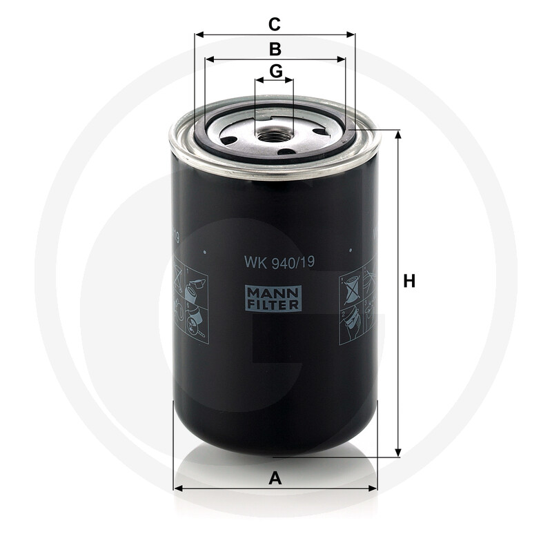 MANN FILTER Filtre à carburant vue 3