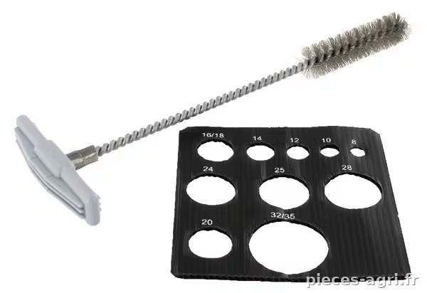Brosse ronde en acier pour perçage Ø 14 · réf. FISBS14