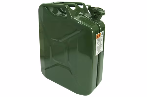 Jerrican en métal vert pour carburant · réf. VLB3049