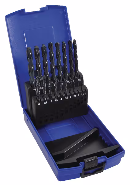 Jeu de forets à métaux, 19 pcs · réf. SE1466IZA