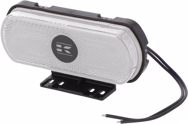 Feu de gabarit LED, blanc, rectangulaire, 12-24V, 133,8x53x25mm, "SAFETY LINE", Kramp · réf. LA30170
