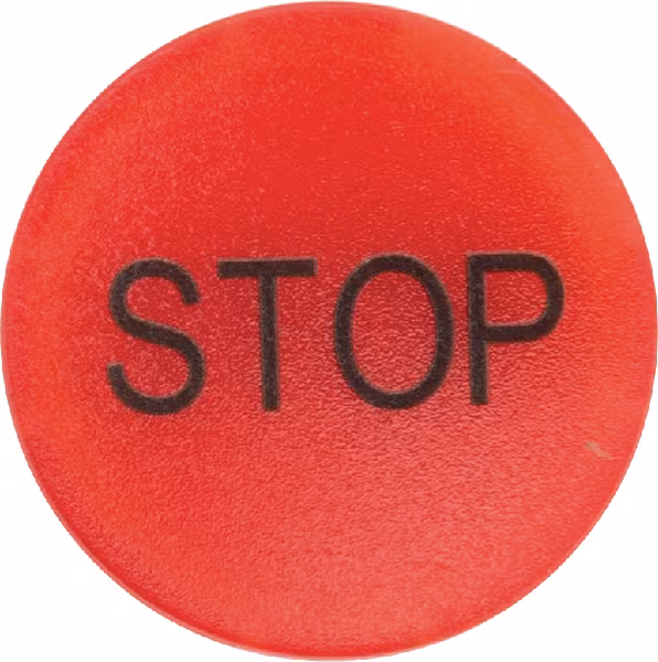 Verr p bout pous lum roug STOP · réf. M22XDLRGB0