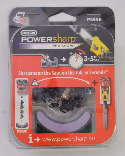 Chaîne de tronçonneuse 3/8" 1,3mm 55 DL demi-ciseau Powersharp Boite Oregon · réf. PS55E