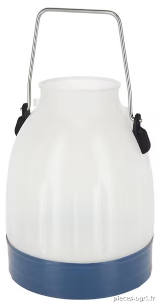 Seau à traire 30 l, bleu, semi-transparent · réf. 151030