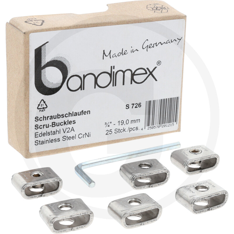 bandimex Boucles à vis S726, acier inoxydable, VE vue 2
