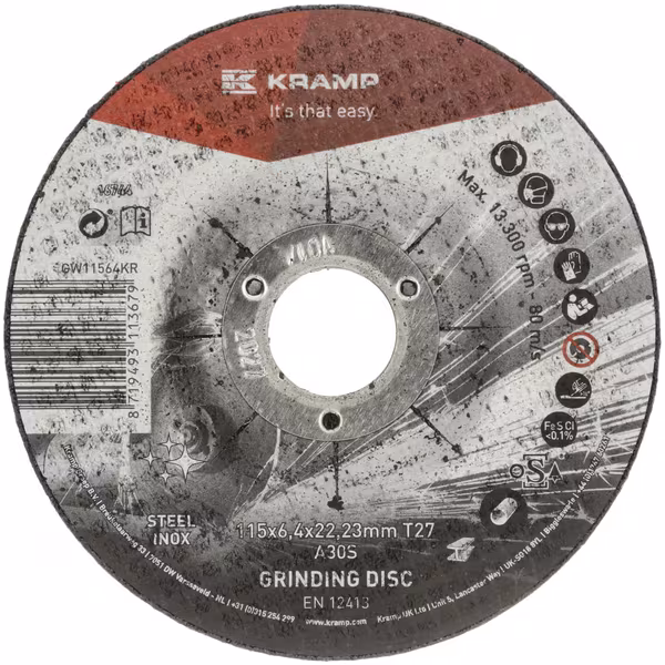 Disque a meuler 115x6,4 mm · réf. GW11564KR