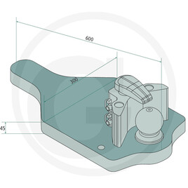 Walterscheid Plaque de support vue 2