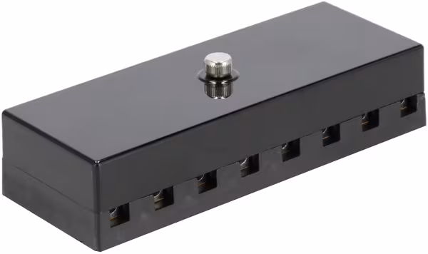 Boîte à fusibles céramique 8 voies, 12/24V, bornes à vis · réf. FB10009KR