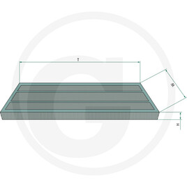 Fleetguard Filtre de cabine · réf. 739AF27859