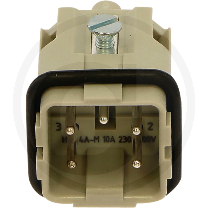 Insert de connecteur HARTING à 4 pôles vue 2