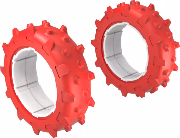 Jeu de roues à crampons (2x) pour KR133E/KR136E/KR233E/KR236E · réf. 11069699000