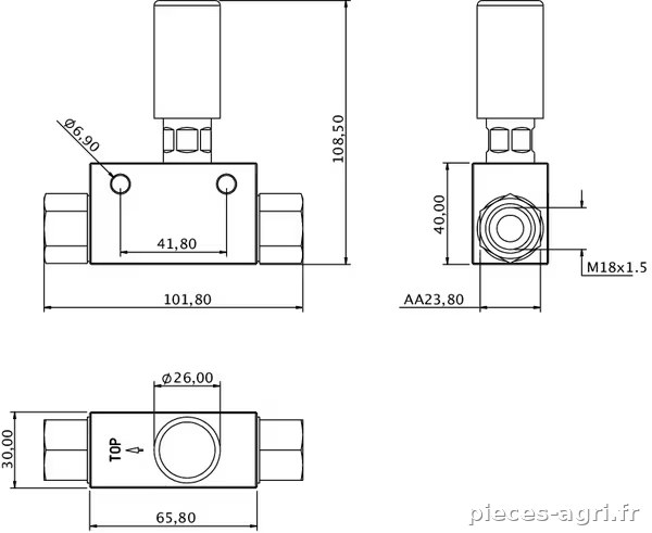 Pompe d'alimentation vue 2