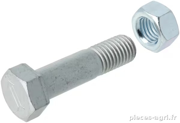 Boulon Kverneland M18x70 + ecrou · réf. KK035086R