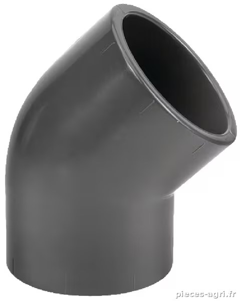 Coude 45° en PVC 40x40mm · réf. 7040645