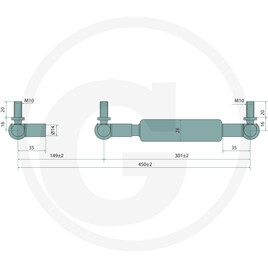 Stabilus Vérin à gaz · réf. 11417699
