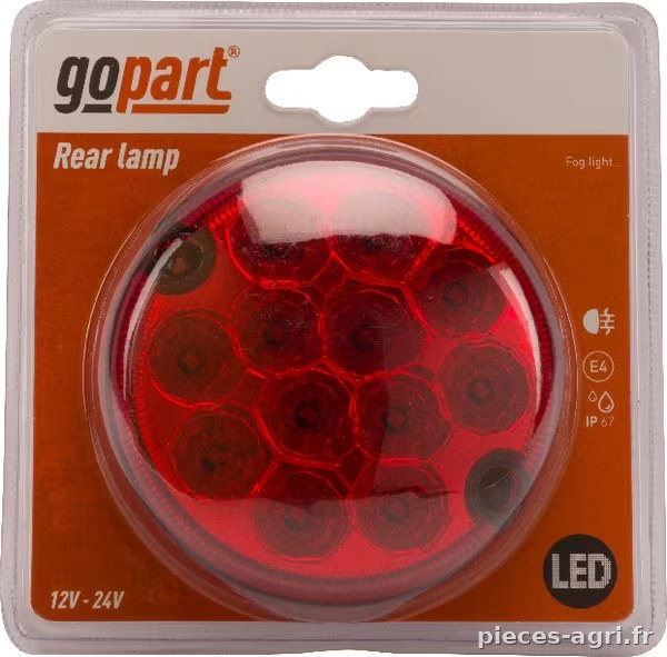 Feu arrière LED rond anti-brouillard universel · réf. LA45021