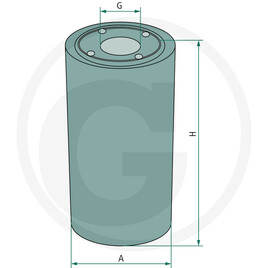 Fleetguard Filtre à carburant · réf. 739FF5624