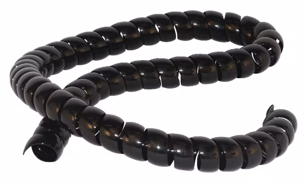 Garde spirale noire 25 mm · réf. KBVFR25KR