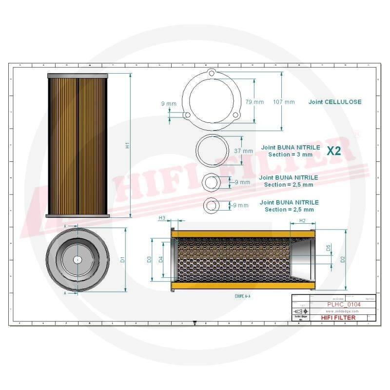 HIFI Filtre à huile hydraulique/transmission · réf. 5672140