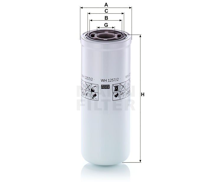 MANN FILTER Filtre à huile hydraulique vue 3