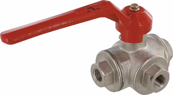 Vanne bois.sph.3v. L 1/4" f/f · réf. KS314L