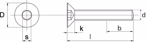 Vis TFHC DIN7991 M8x100 10.9 ZN vue 2