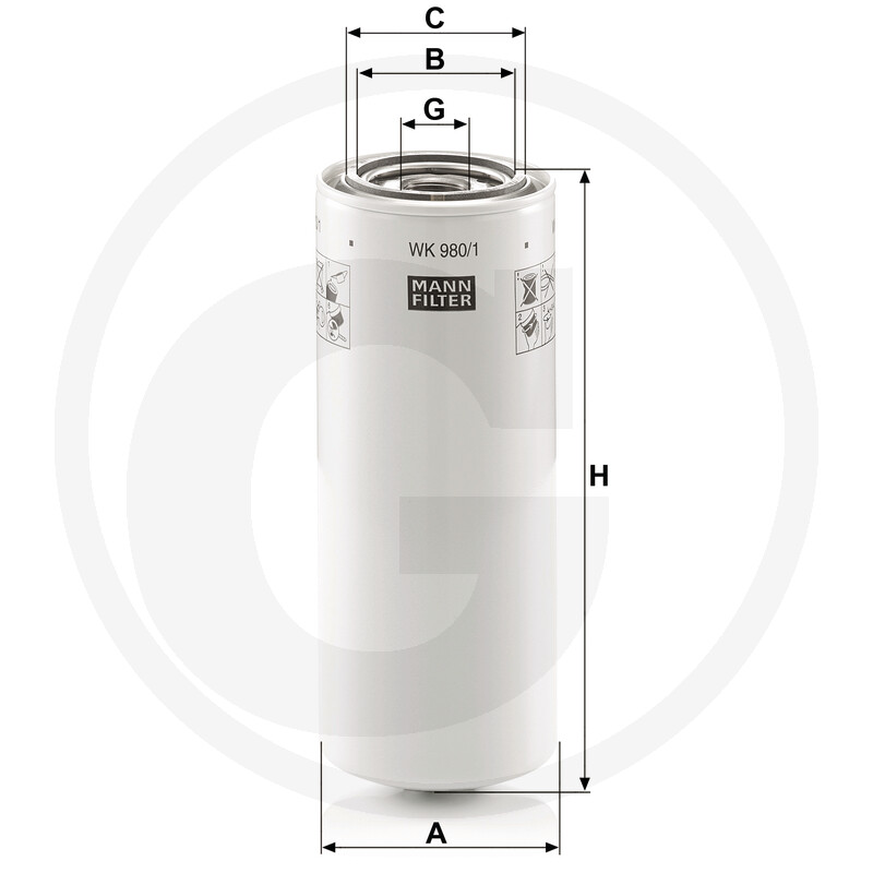 MANN FILTER Filtre à carburant vue 3